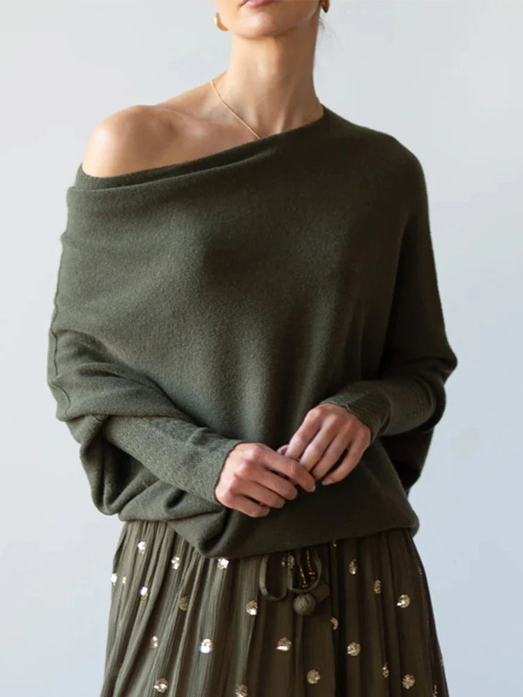 WW | Drapierte Asymmetrische Bluse