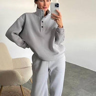 WW Fleece Jogginganzug | Bequemer Jogginganzug in Übergröße für Frauen