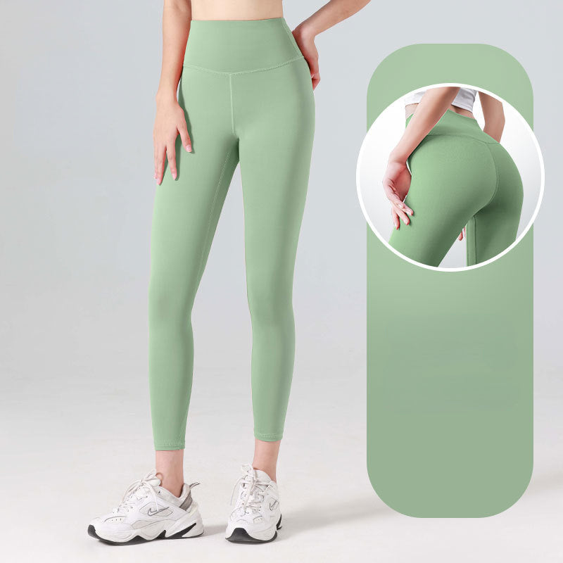 WW Legging | High Waist Yoga Sport Leggings mit Anti-Schweiß-Material für Frauen