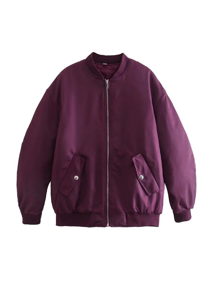 W&W Mode - Übergroße Bomberjacke für Frauen