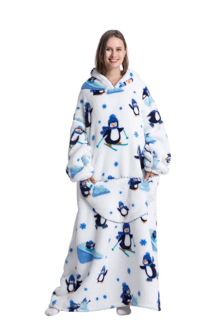 WW | Fleece Hoodie Decke Für Den WINTER