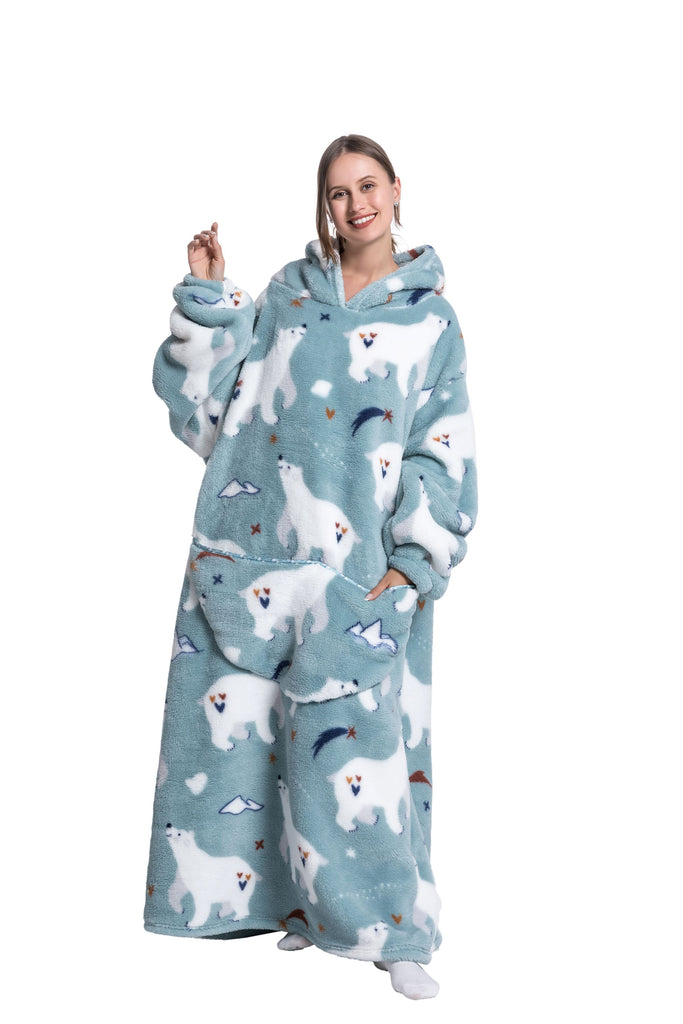 WW | Fleece Hoodie Decke Für Den WINTER