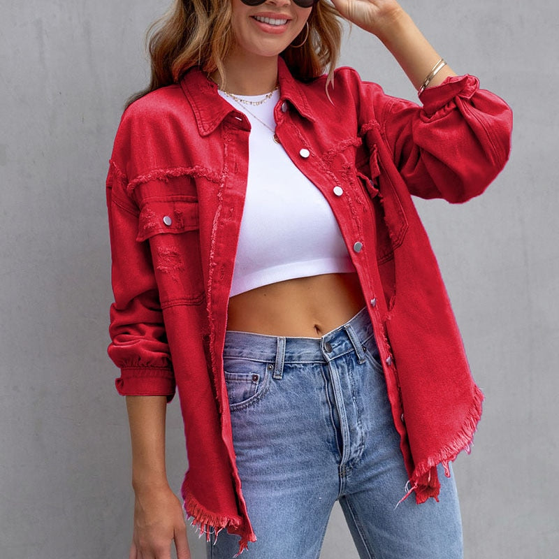 WW | Moderne Damen Denim Bluse