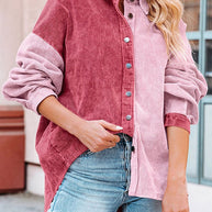 WW Cordbluse | Moderne gerippte Damenjacke für den Herbst