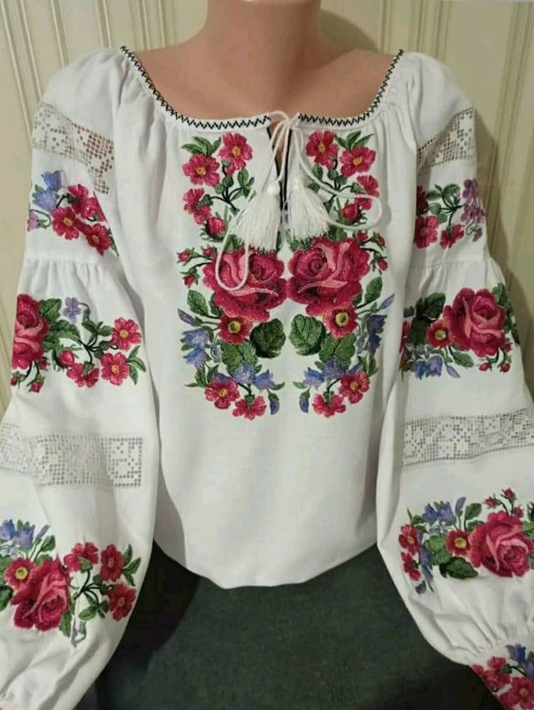 W&W Mode | Boho Bluse Mit Blumendruck Und Laternenärmeln