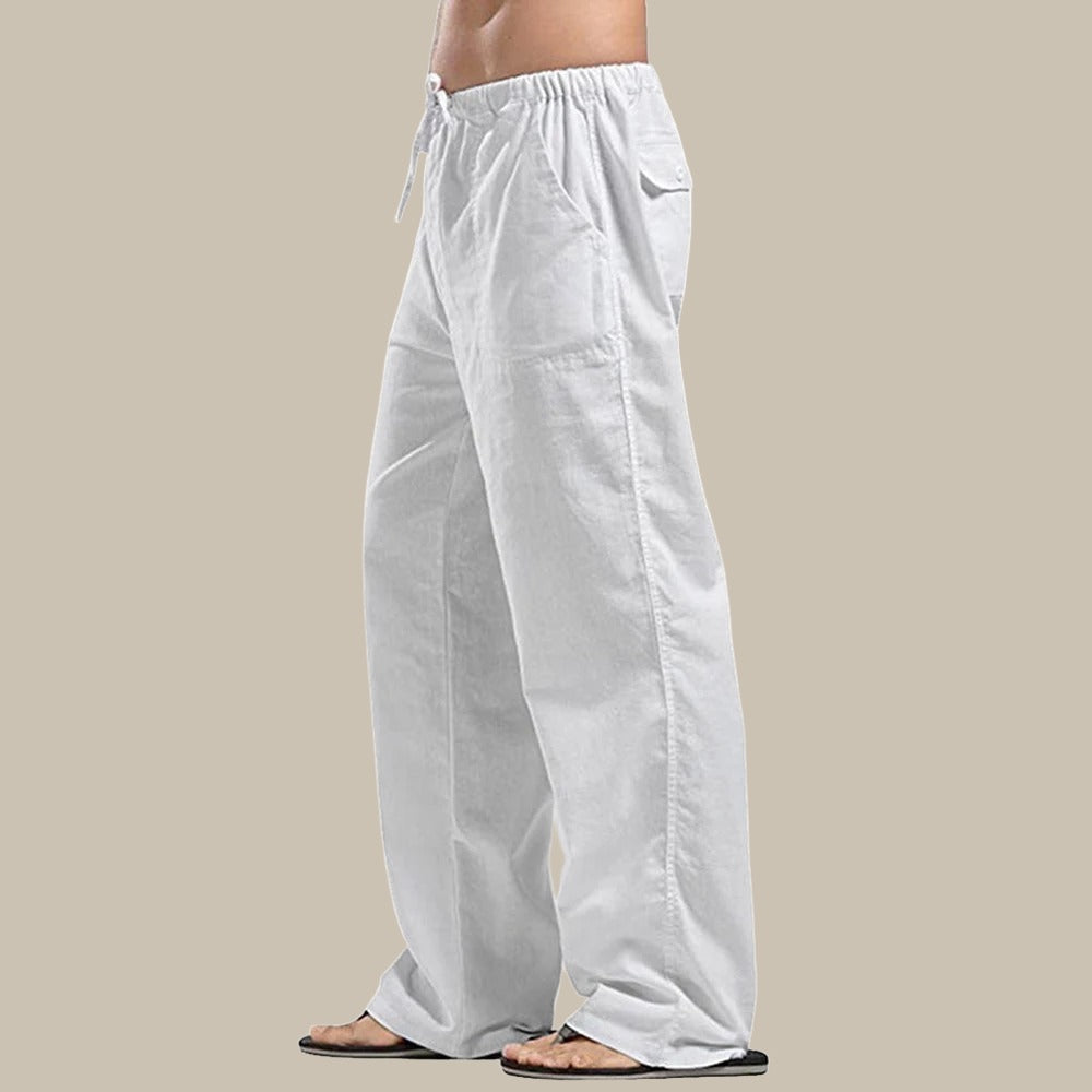 WW | Stilvolle Sommer Leinen Herrenhose