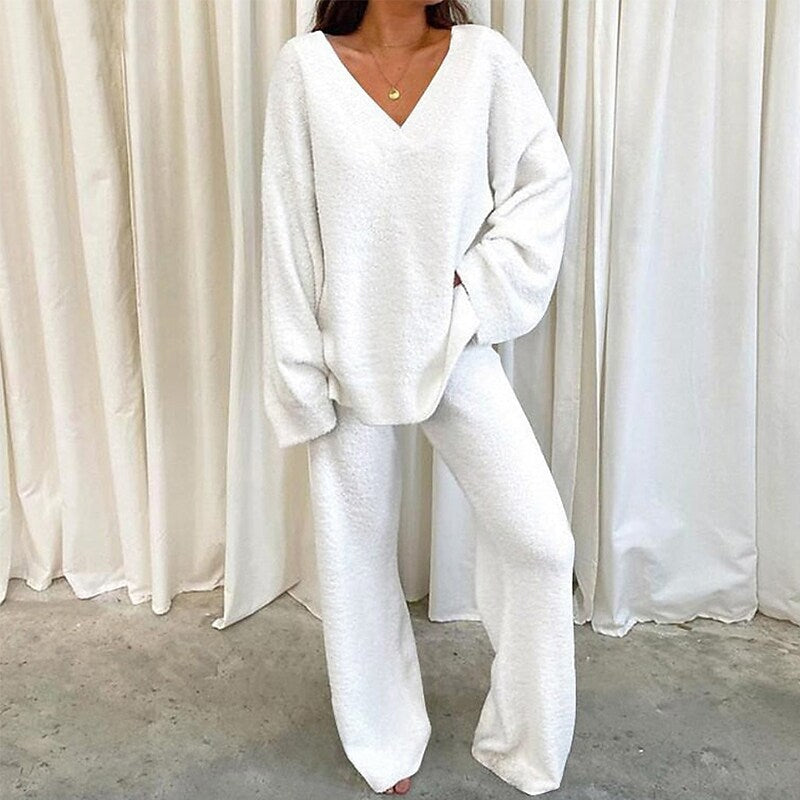 W&W Mode Twinset | Komfortables, modisches Oversized-Jogging-Set für Damen
