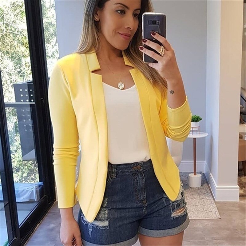 W&W Mode Blazer | Dünner Casual-Blazer für Frauen