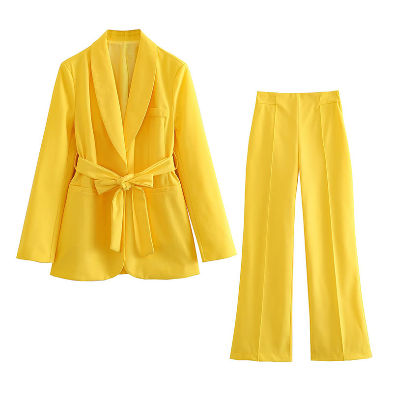 WW | Elegantes Blazer-Set mit Gürtel für Damen