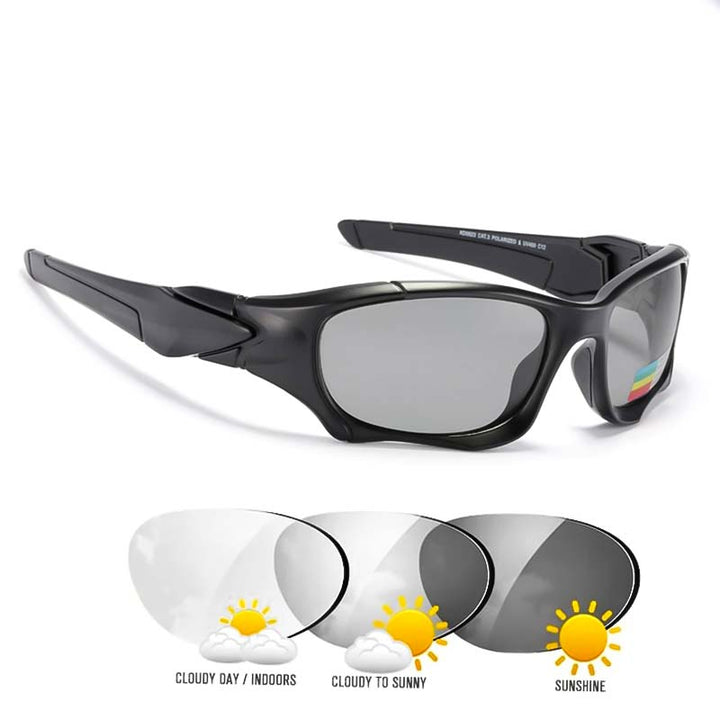 Polarisierte Motorrad-Sonnenbrille mit fotochromatischer Option