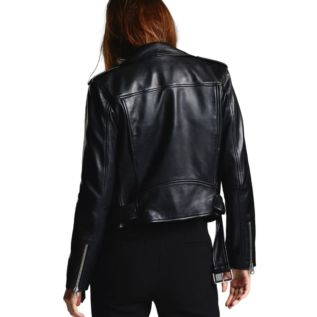 WW | Elegant Premium leather jacket : Modern Woman 2024
