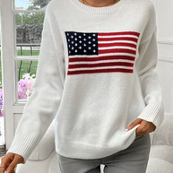 WW | Baumwollstrickpullover Mit Rundhalsausschnitt