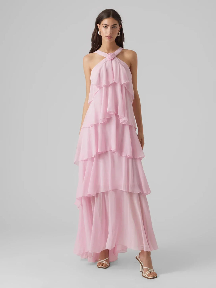 WW | Glamour Goddess Halsband Maxi Kleid