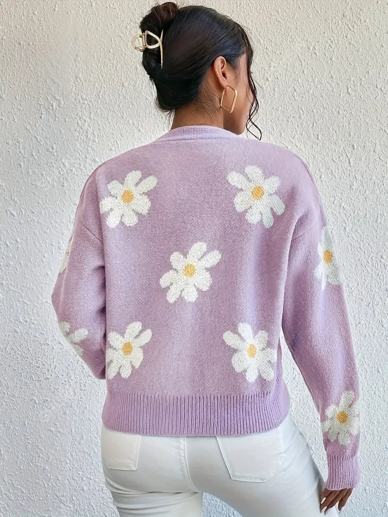 W&W Mode | mit Blumenmuster und langen Ärmeln Für Frauen