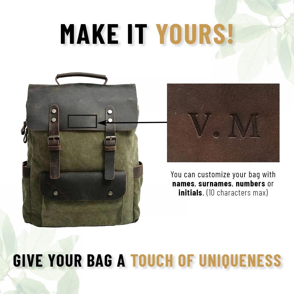 WW | Canvas Rucksack - Stockholm - Stilvoller und nachhaltiger Rucksack für den täglichen Gebrauch