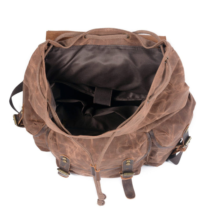 W&W Mode | Canvas Leder Rucksack - Nachhaltig und stilvoll für den täglichen Gebrauch