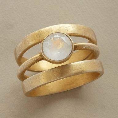 WW | Gold & Intarsia Mondstein Ring