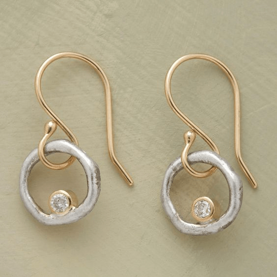 WW | Goldene & Silberne Zirkonia Ohrringe