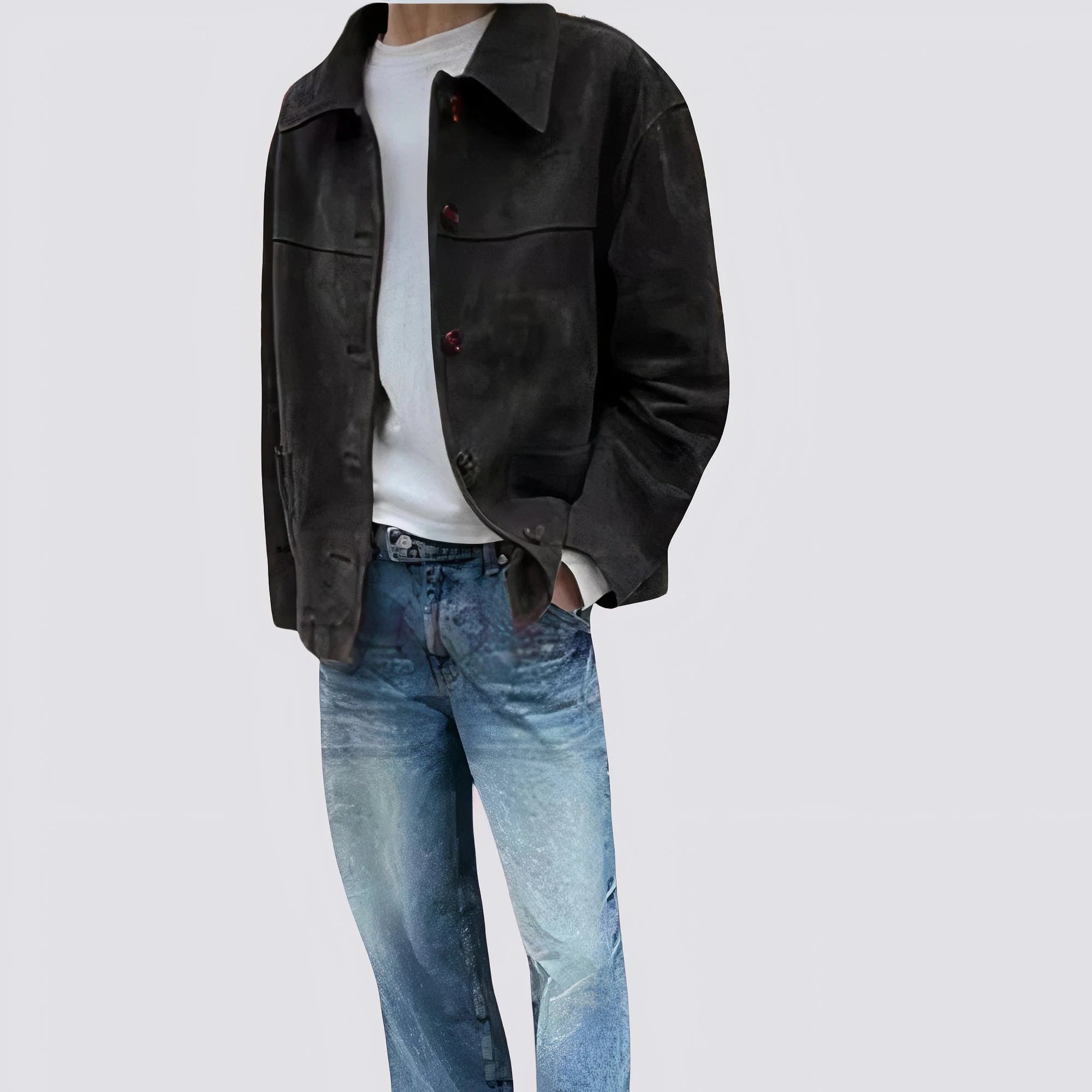 Vintage Wildleder Jaspis