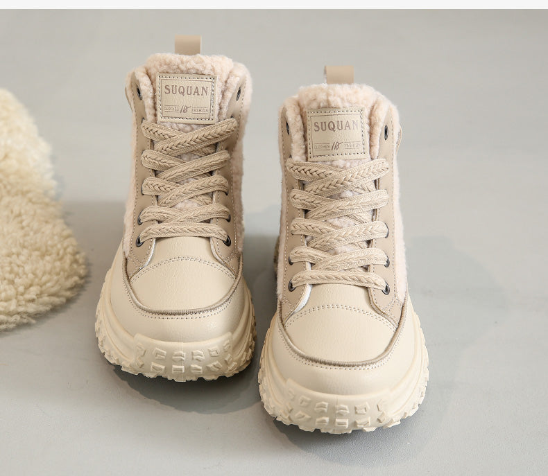 W&W Mode – Wasserdichte Plüsch-Stiefeletten
