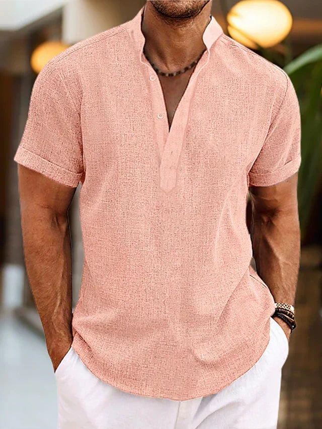 W&W Mode | Hochwertiges, Bequemes Herren Poloshirt Mit V-Ausschnitt