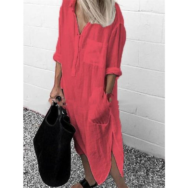 W&W Mode | Leinen Maxi Kleid