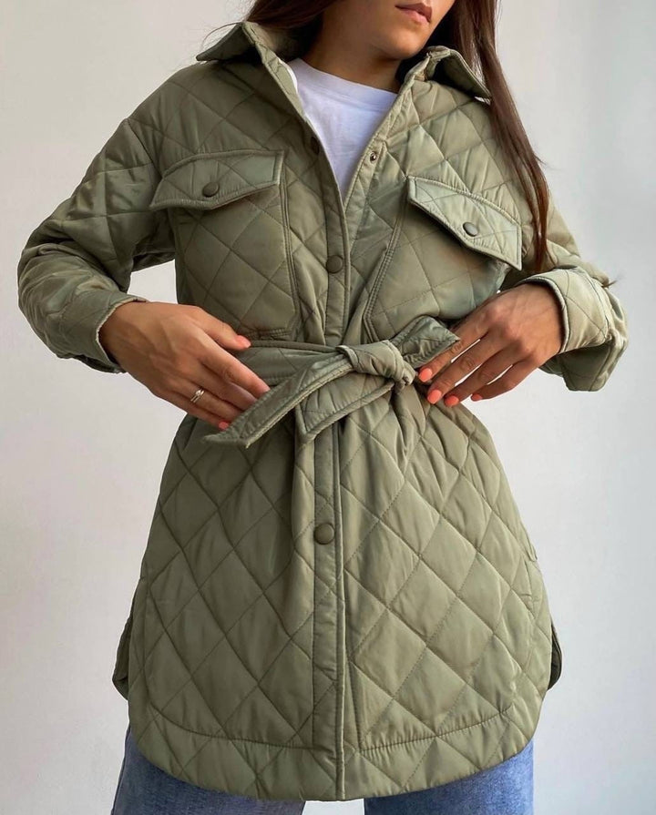Damen gefütterter Trenchcoat für die Übergangszeit