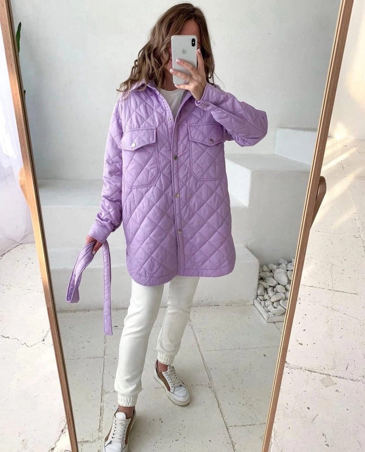 Damen gefütterter Trenchcoat für die Übergangszeit