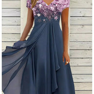 WW | Elegantes Midi Kleid mit Blumen-Spitze