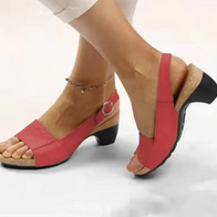 WW - Bequeme, elegante Schuhe mit niedrigem, klobigem Absatz