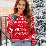 WW | Strick Weihnachts-Pullover Für Damen