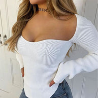 Stricktop mit Rundhalsausschnitt