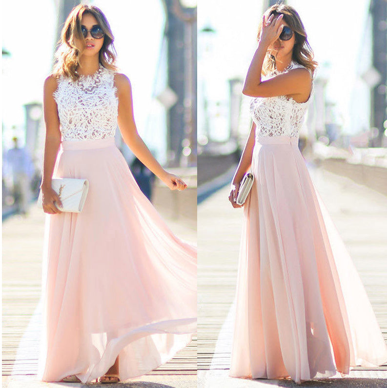 WW | Elegantes Damenkleid Mit Spitze