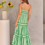 Gestreiftes Maxikleid