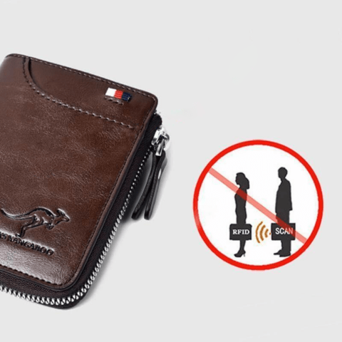 W&W Mode | Anti Diebstahl Leder Geldbörse Für Herren