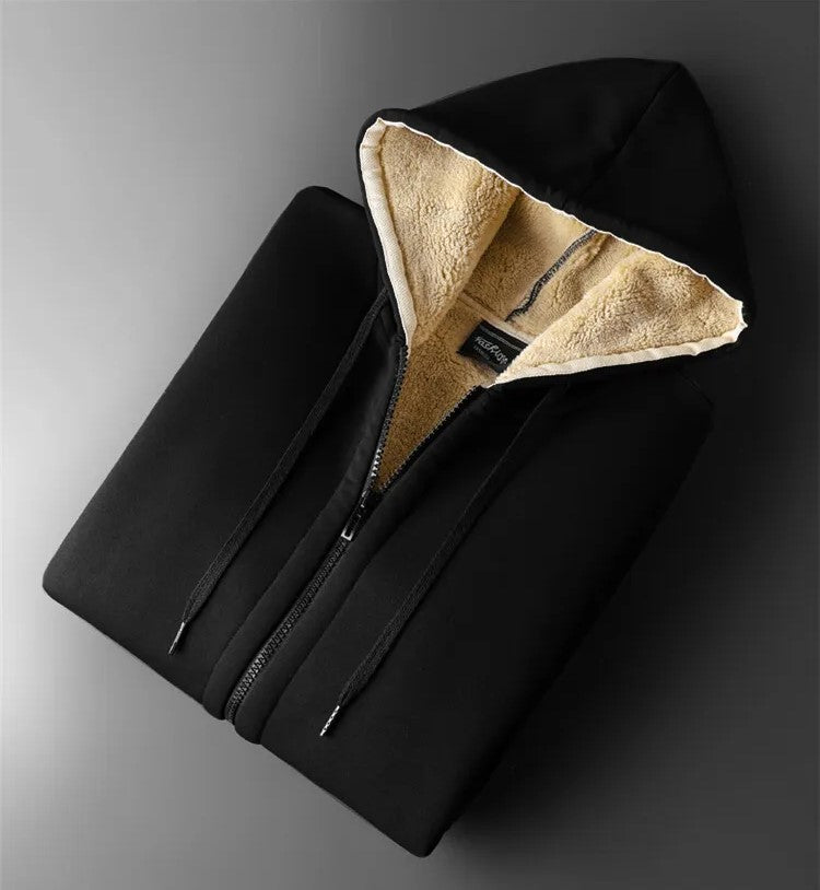 WW | Warme Lamm Kapuzenjacke - Oversized & Bequem