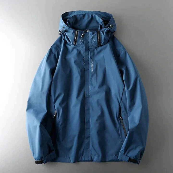 W&W Mode | Herren Wasserdicht Windbreaker Schwarz Jacke