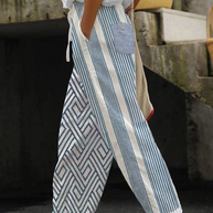 WW | Casual Unique Printed Button Pocket Pants