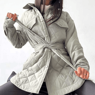 Wattierte, lockere Jacke in Übergröße