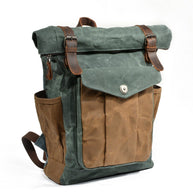 WW | Canvas Rolltop Rucksack - LundaStyle - Nachhaltig und stilvoll für Abenteurer