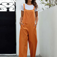 WW | Weiß Latzhose Damen Lässig