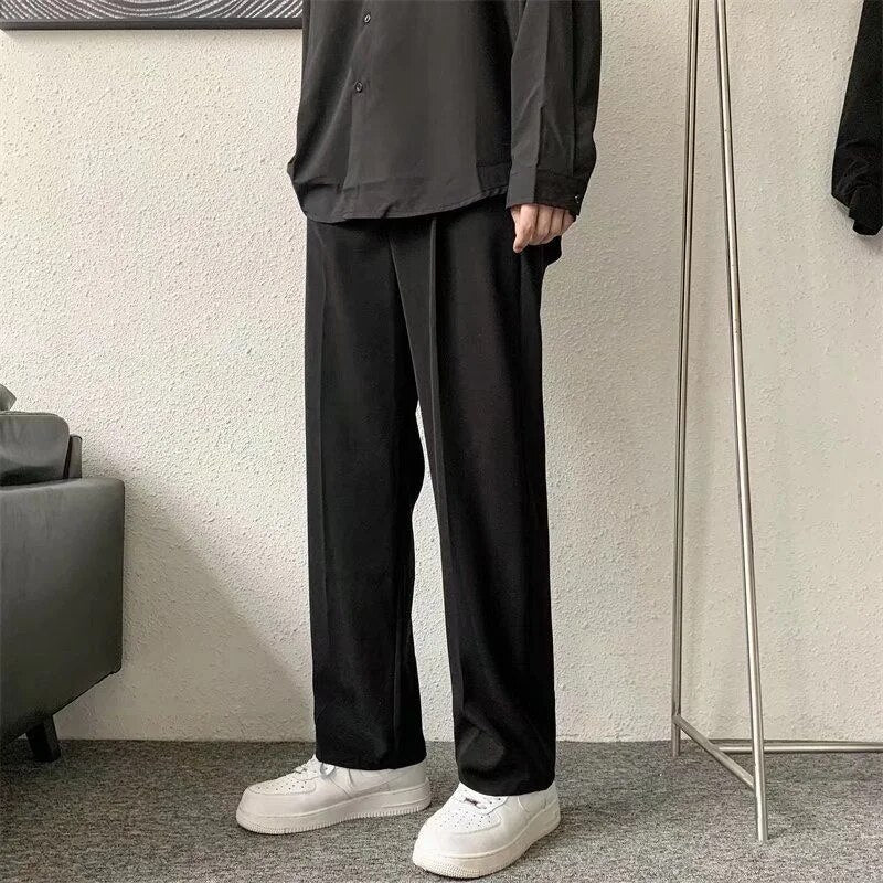 WW | Herren Schwarze Weite Freizeithose