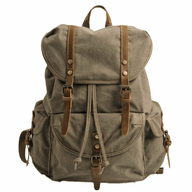WW | Militär Canvas Rucksack Robust Und Zuverlässig Backpack