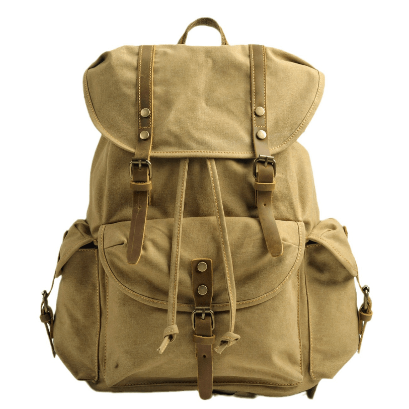 WW | Militär Canvas Rucksack Robust Und Zuverlässig Backpack
