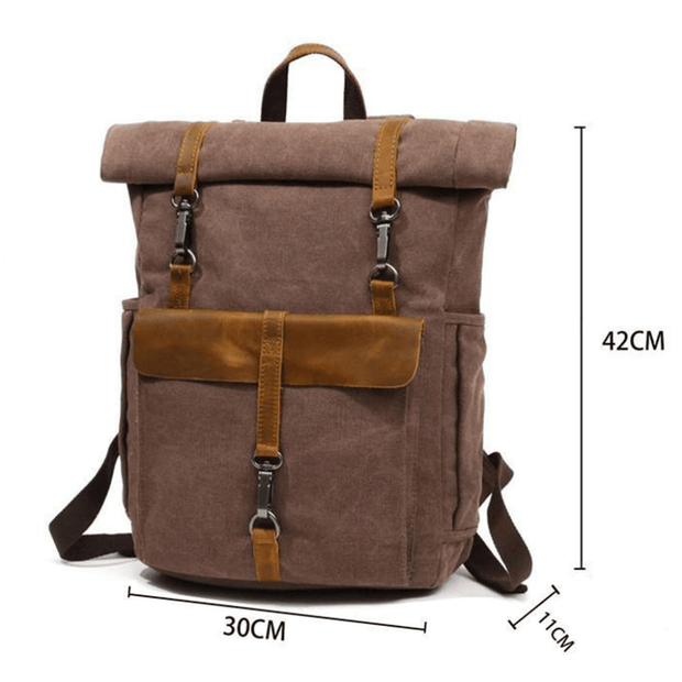 WW | Retro Canvas Rucksack Zeitlos Und Nachhaltig Robuster Rucksack