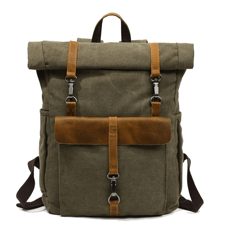 W&W Mode | Retro Canvas Rucksack Zeitlos Und Nachhaltig Robuster Rucksack