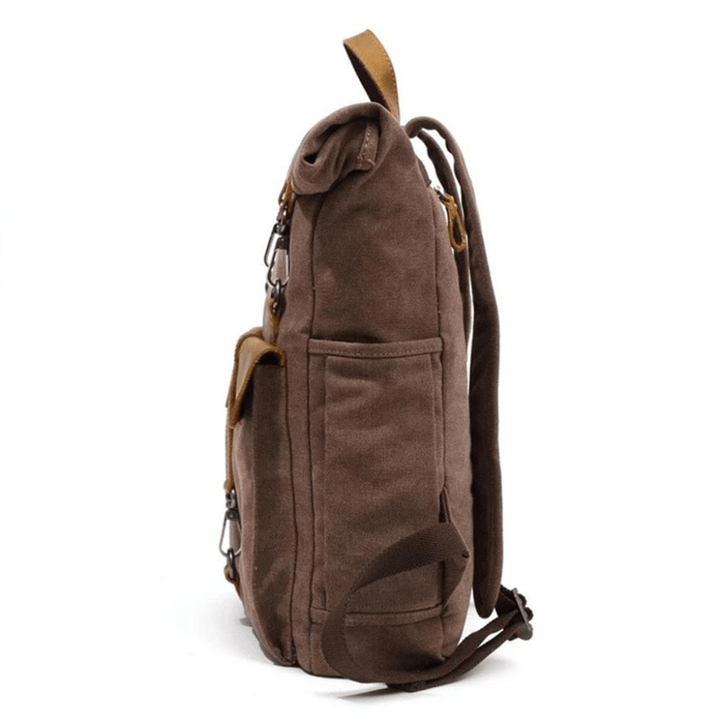 W&W Mode | Retro Canvas Rucksack Zeitlos Und Nachhaltig Robuster Rucksack