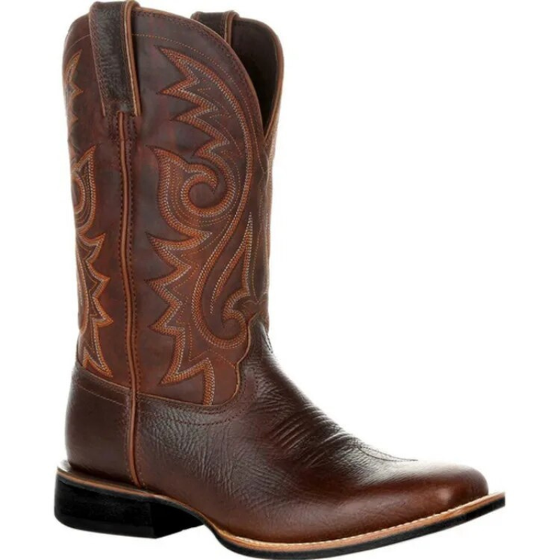 WW | Herren Schwarz Western Cowboystiefel