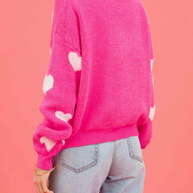 – Strickpullover mit Herz-Print