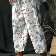 WW | Casual Unique Printed Button Pocket Pants